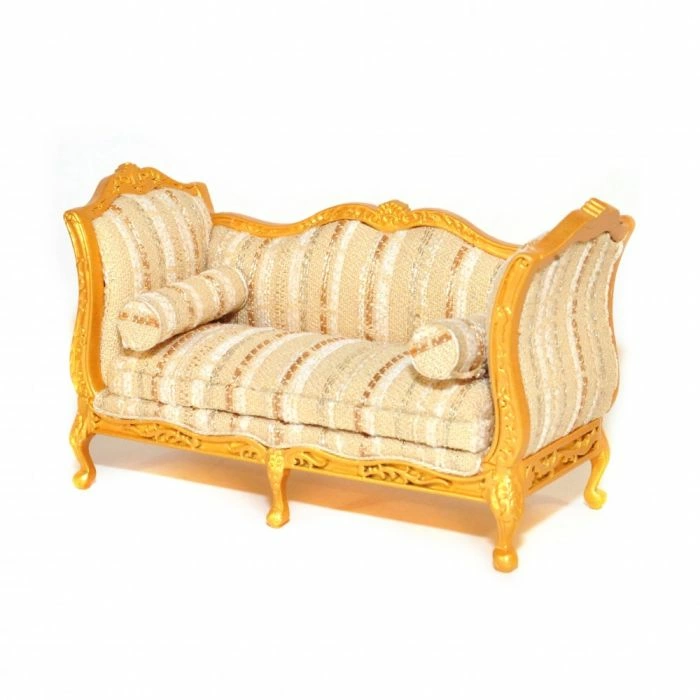 Gold and Silver Louis Xv Sofa