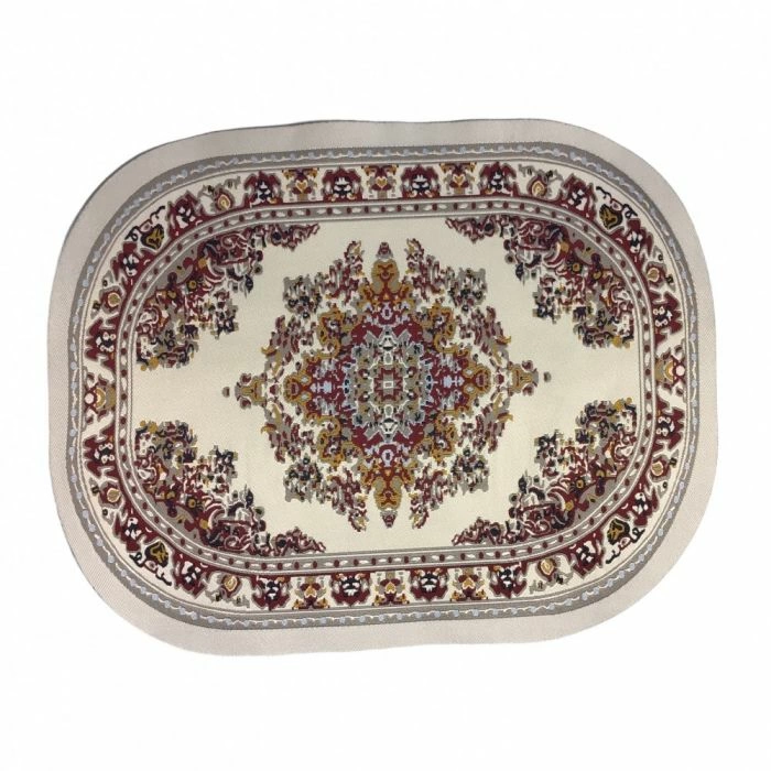 Large Oval Cream Rug