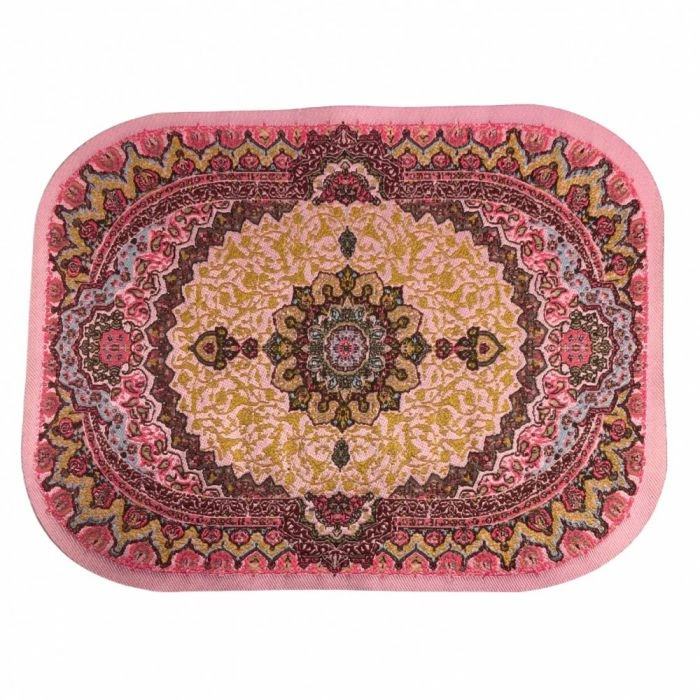 Large Oval Pink Rug