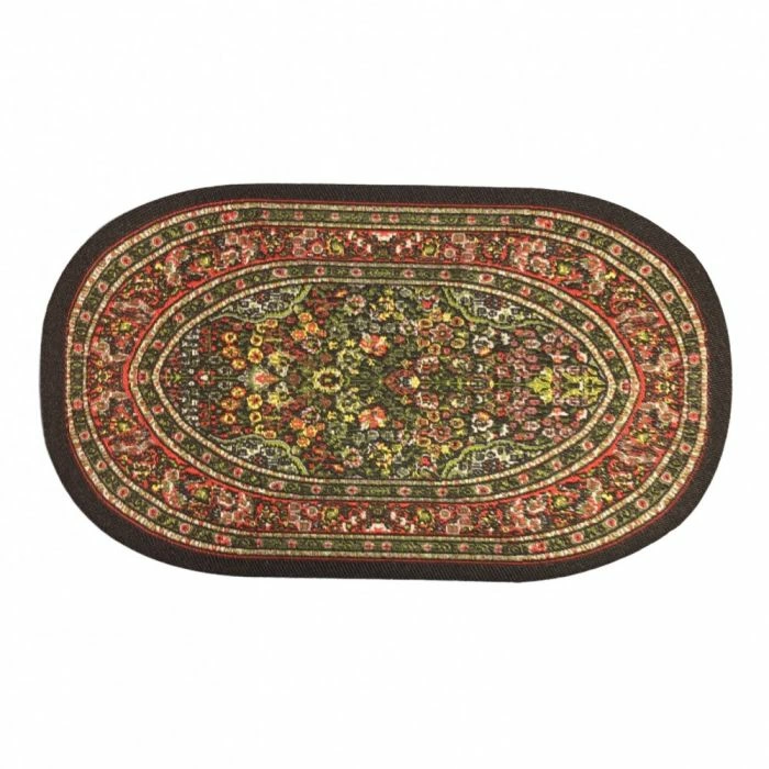 Small Oval Red Rug