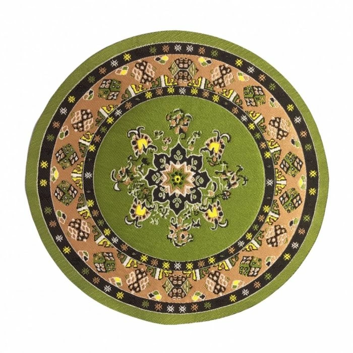 Large Round Green Rug