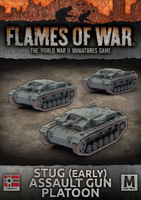 Flames of War: WWII: German (GBX109) - StuG (Early) Assault Gun Platoo