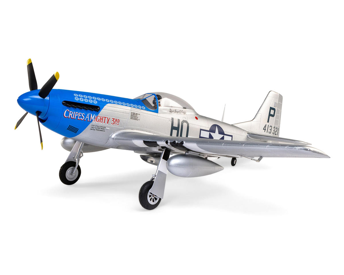 E-flite P-51D Mustang "Cripes AMighty 3rd" Plug-N-Play Electric Airplane (1200mm)