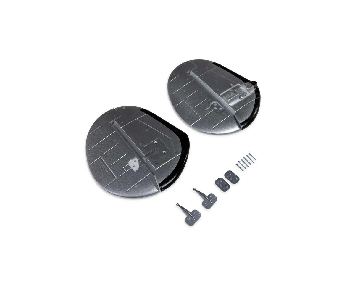 E-flite Beechcraft D18 Painted Vertical Fins, Left/Right