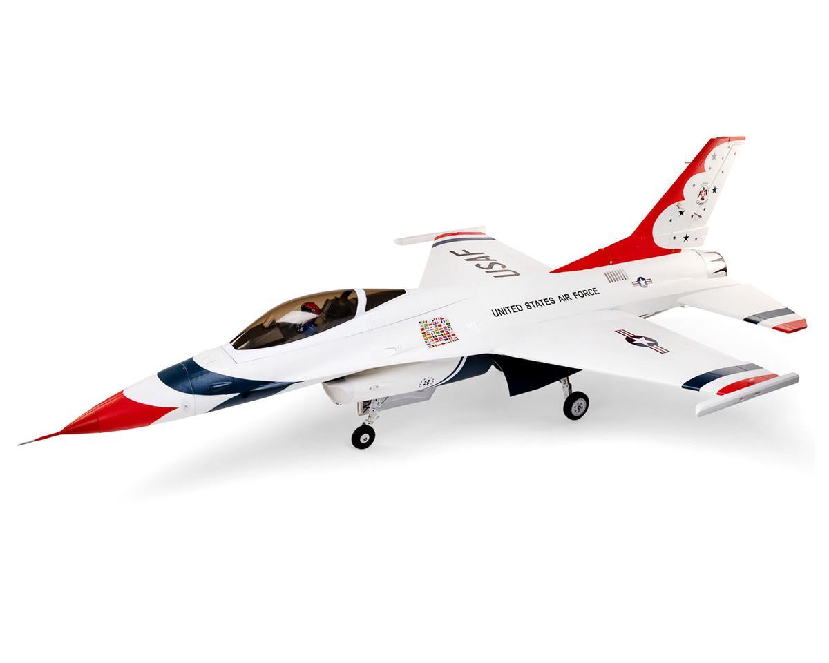 E-flite F-16 Thunderbird 80mm ARF Plus EDF Jet Airplane (1000mm)