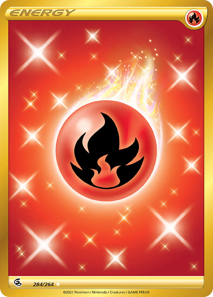 Fire Energy (Secret) - 284/264 (SWSH08) Secret Rare - Near Mint Holofo