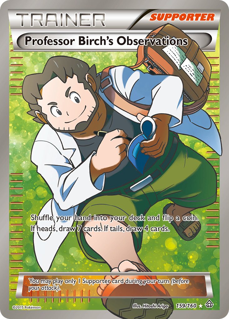 Professor Birch's Observations (Full Art) - 159/160 (PRC) Ultra Rare -