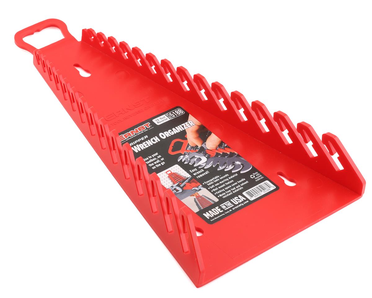 Ernst Manufacturing 15 Wrench Reverse Gripper Organizer (Red)