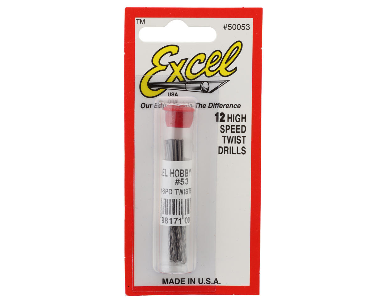Excel High-Speed Twist Drill Bit Set (12) (#53)