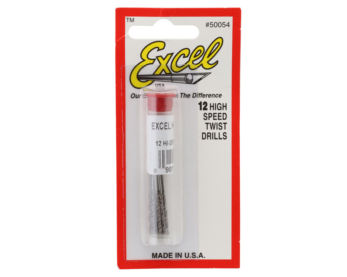 Excel High-Speed Twist Drill Bit Set (12) (#54)