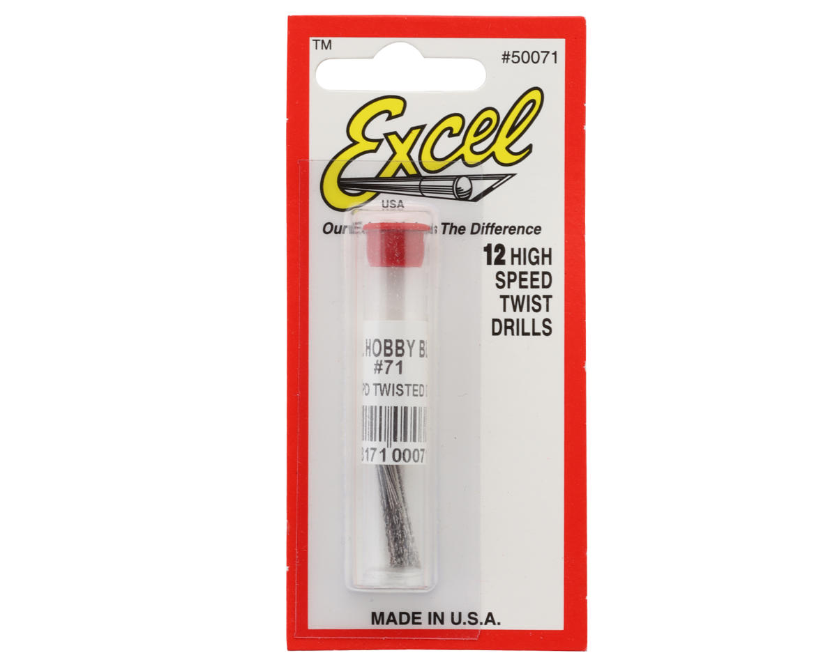 Excel High-Speed Twist Drill Bit Set (12) (#71)