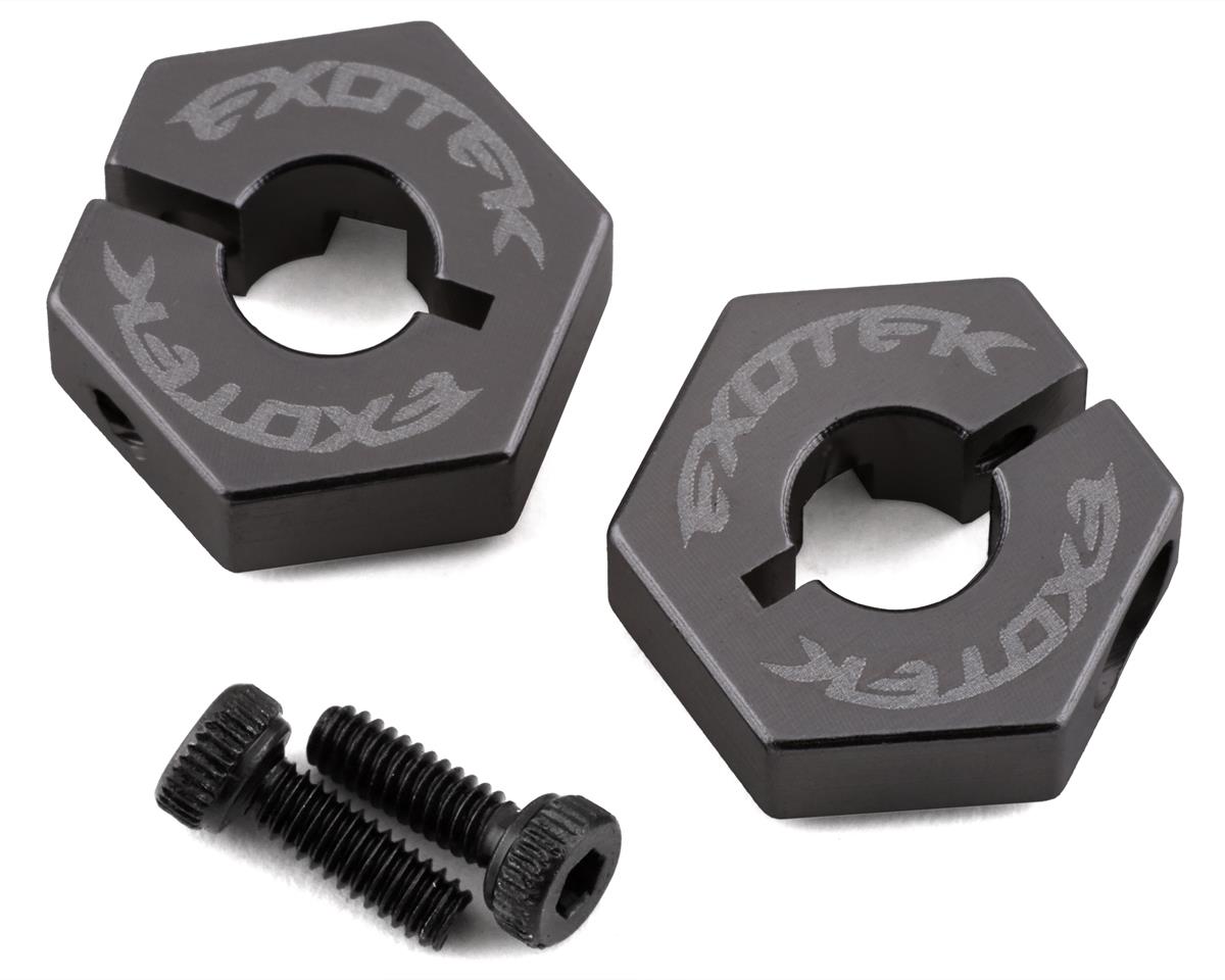 Exotek Losi Tenacity/Lasernut Aluminum Hex Set (Grey) (2)
