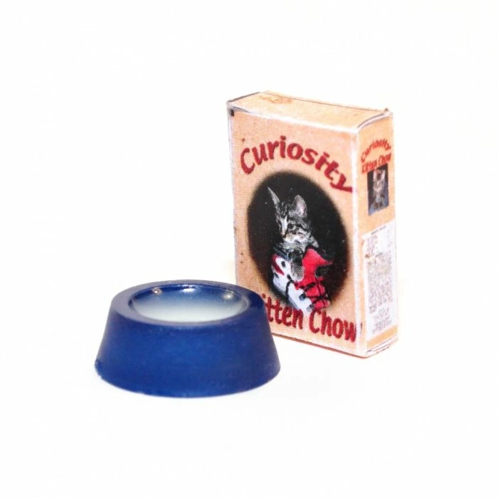 Kitty Chow with Bowl of Milk