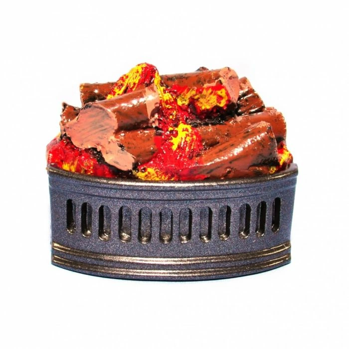 Metal Grate with Logs