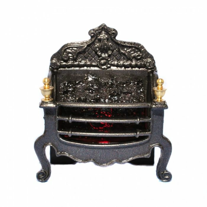Metal Georgian Fire Grate with Coal