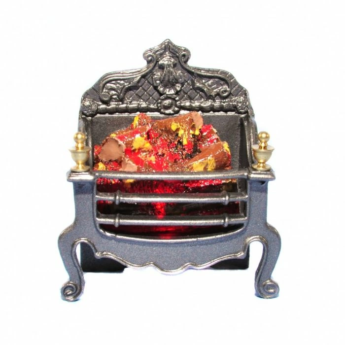 Metal Georgian Fire Grate with Logs