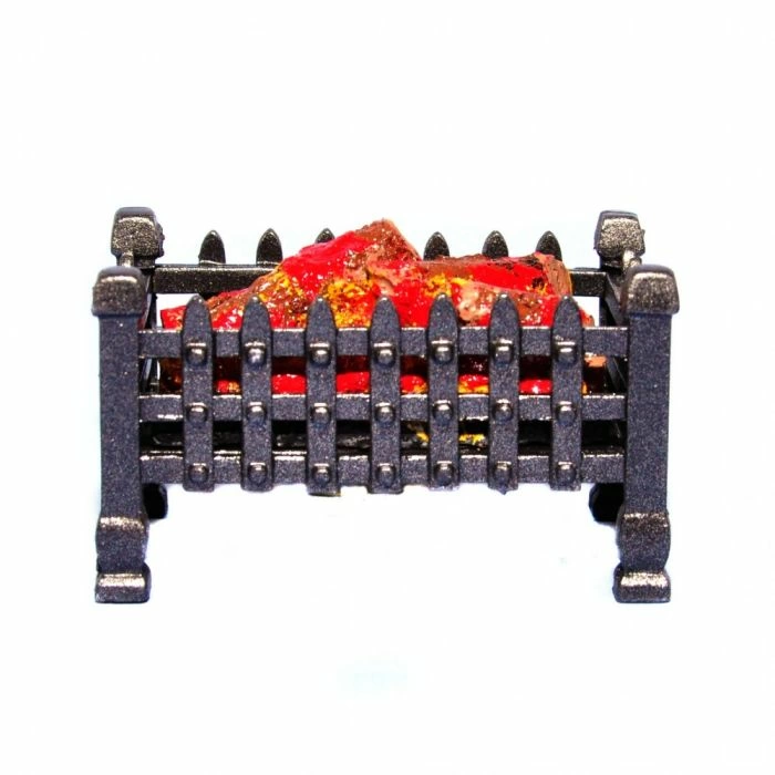 Metal Basket with Logs