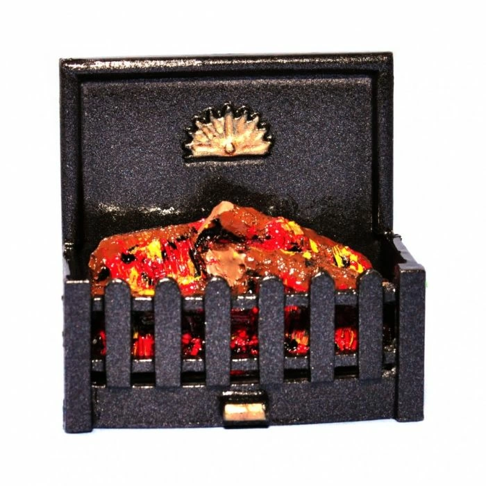 Metal Fire with Logs