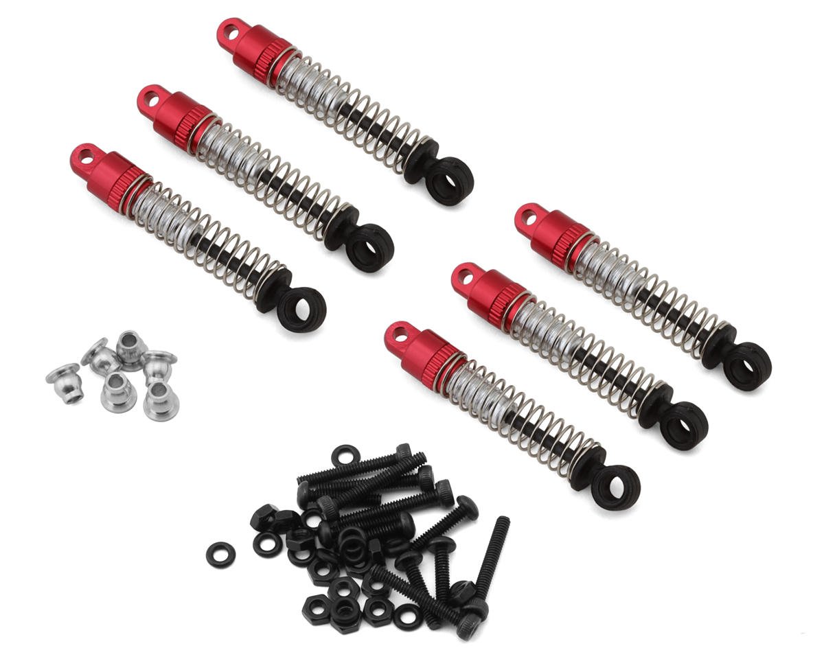 Furitek Cayman Pro 6x6 Aluminum Shocks (6) (Red)