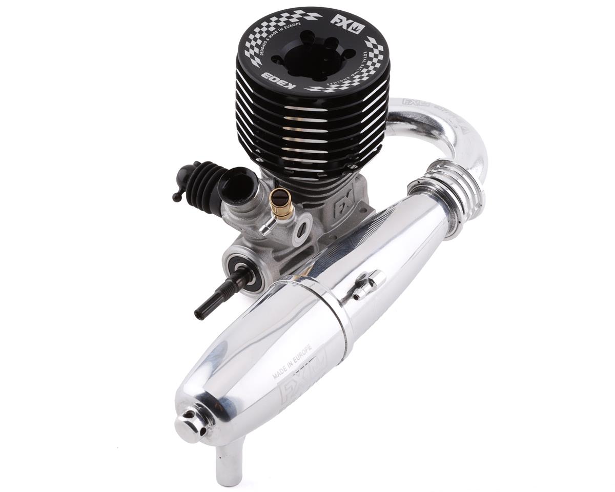 FX Engines K303 DLC .21 3-Port Off-Road Buggy Engine Combo w/2131 Pipe