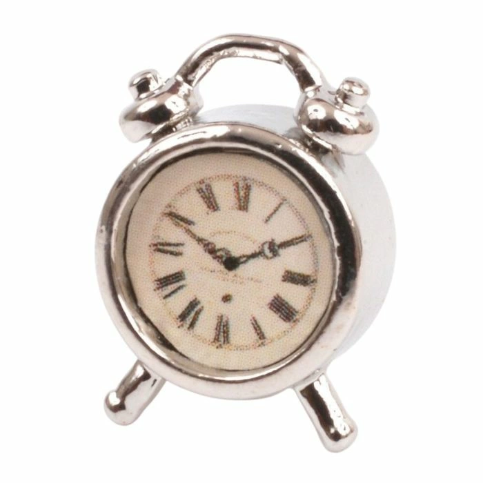 Silver Alarm Clock