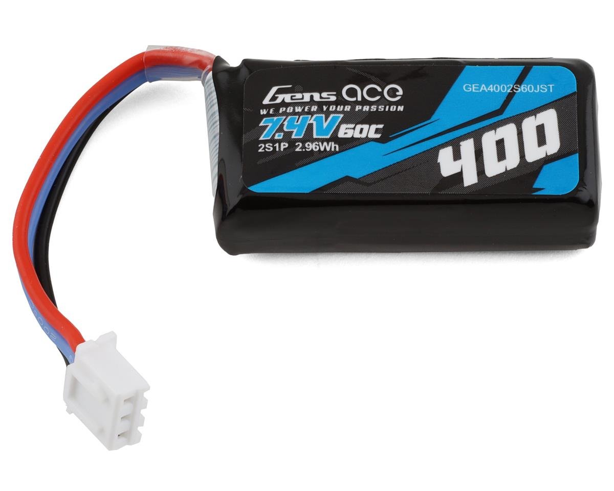 Gens Ace 2s LiPo Battery 60C (7.4V/400mAh) w/JST-XH