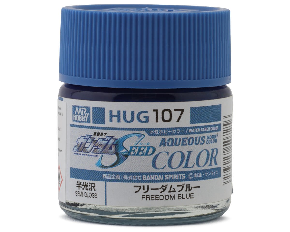 GSI Creos Mr. Hobby "Aqueous Gundam Color" Acrylic paint (Freedom Gundam Blue) (10ml) (Semi Gloss)