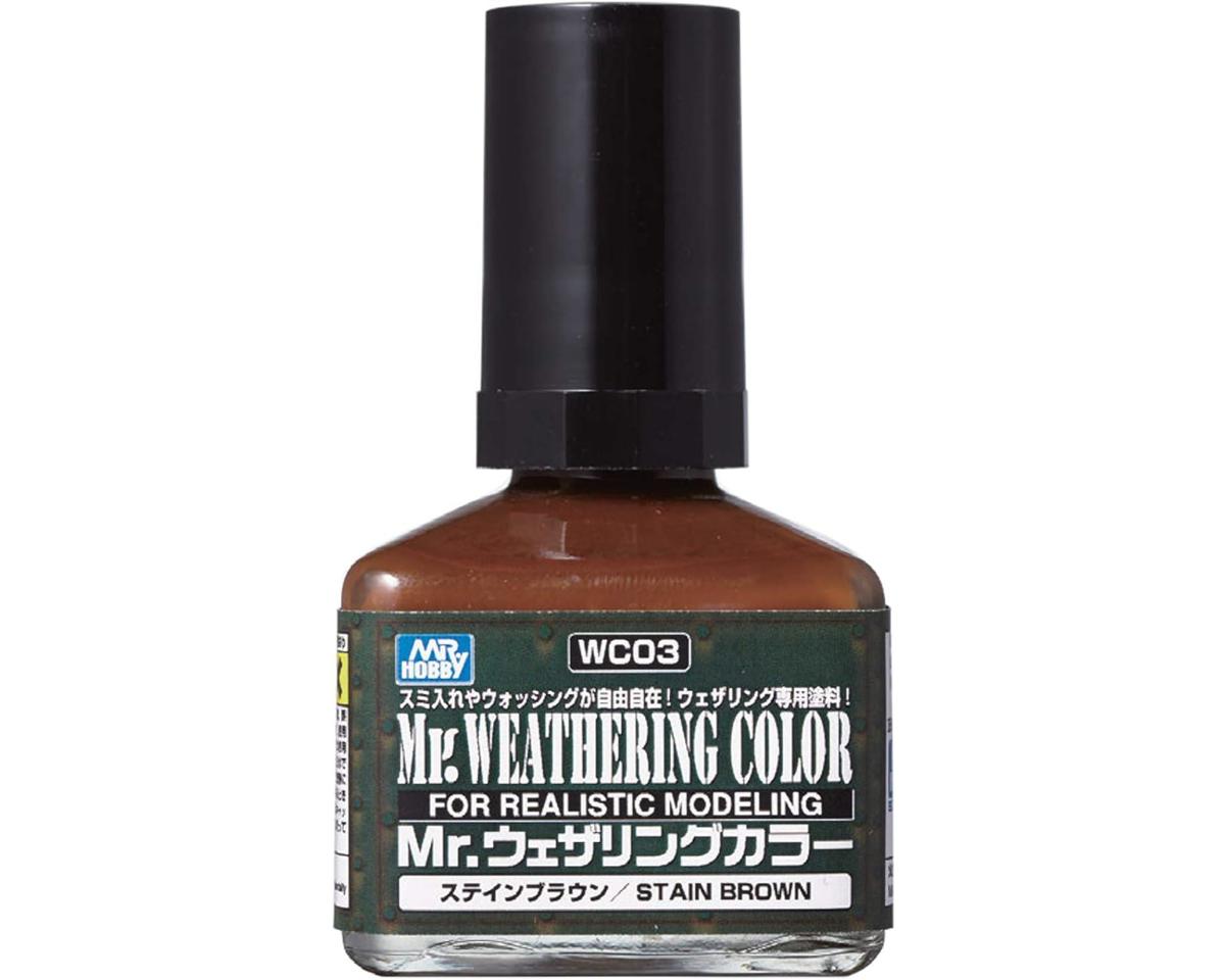 GSI Creos Mr. Hobby WC03 Mr. Weathering Color Paint Stain Brown