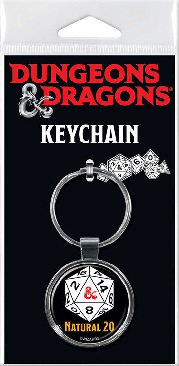 Dungeons & Dragons Keychain - Natural 20