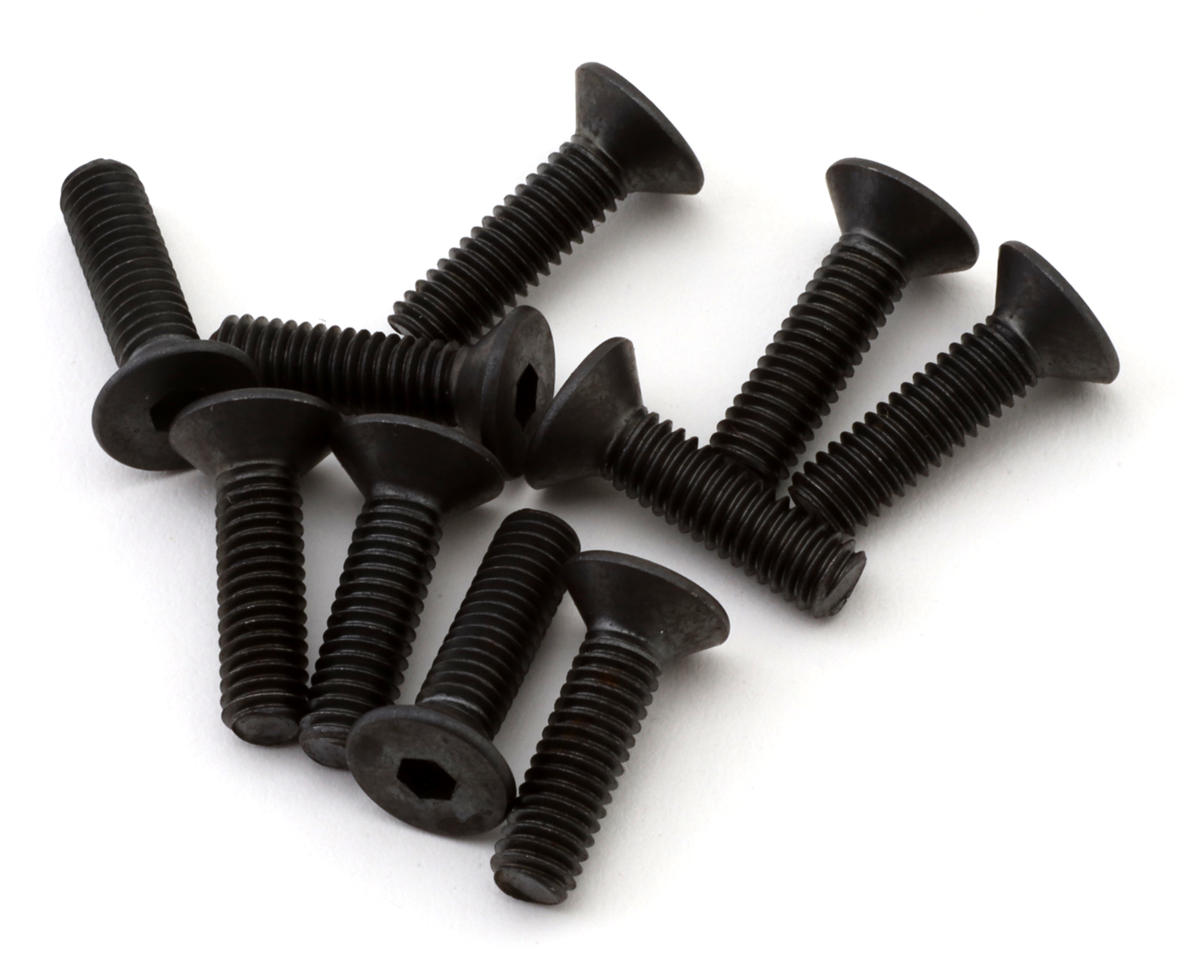 HB Racing 4x15mm Flat Head Screw (10)