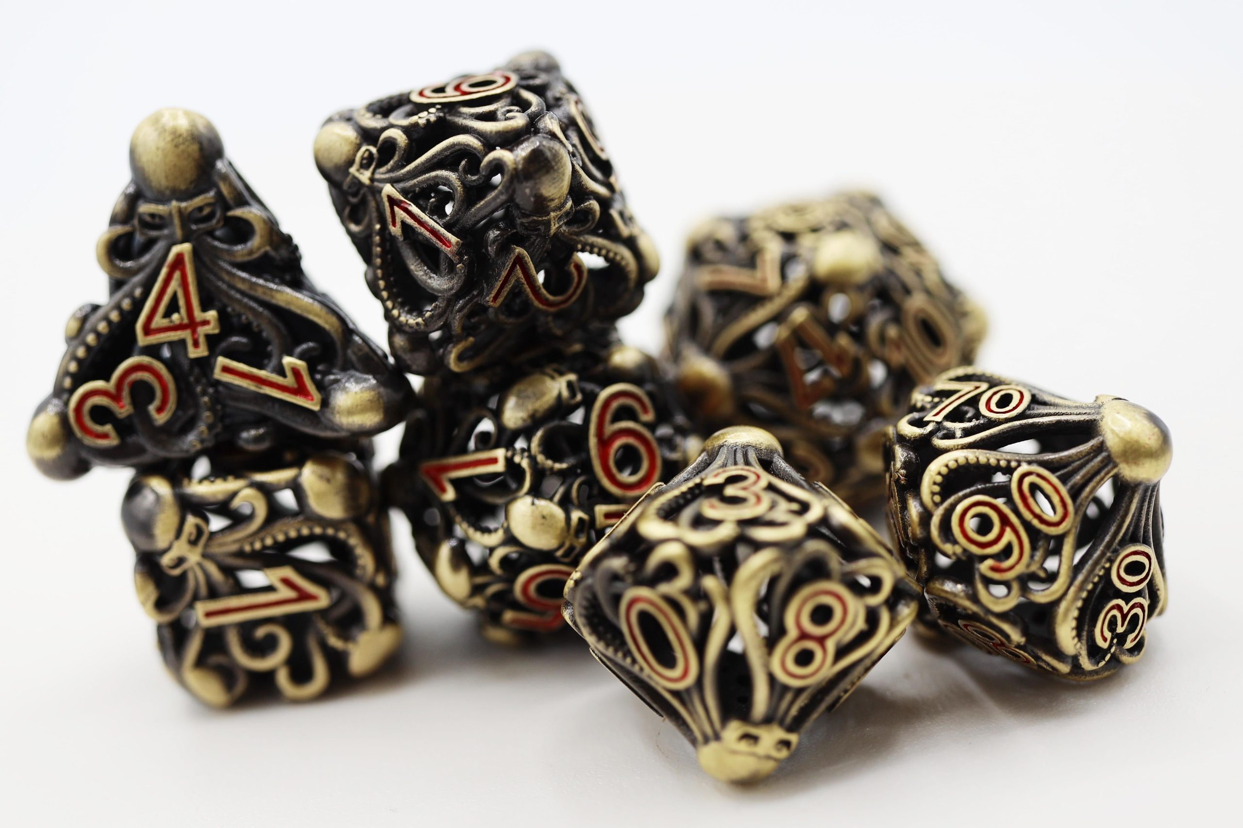 Mind Eater Hollow RPG Dice Set - Bronze