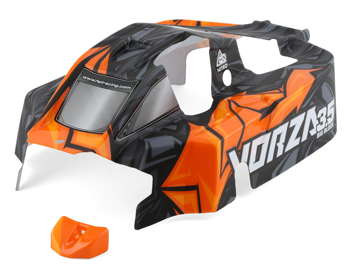 HPI Vorza 3.5 Big Block 1/8 4WD Nitro Buggy Pre-Painted Body (Orange)