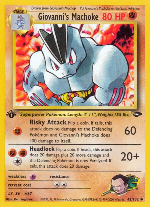 Giovanni's Machoke - 042/132 (G2) Uncommon Near Mint 1st Edition