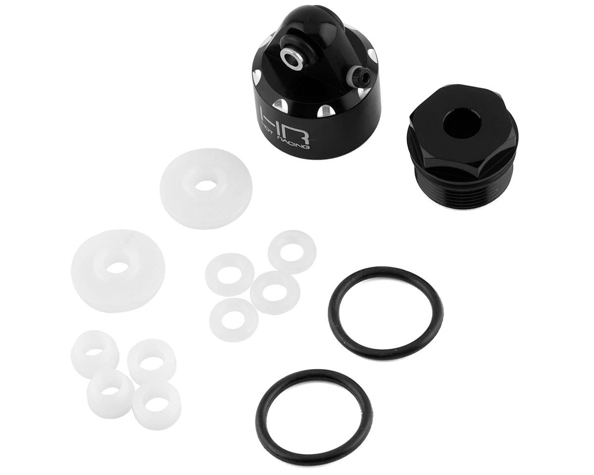 Hot Racing Aluminum Bleeder Shock Caps for Traxxas Maxx (Black) (2)