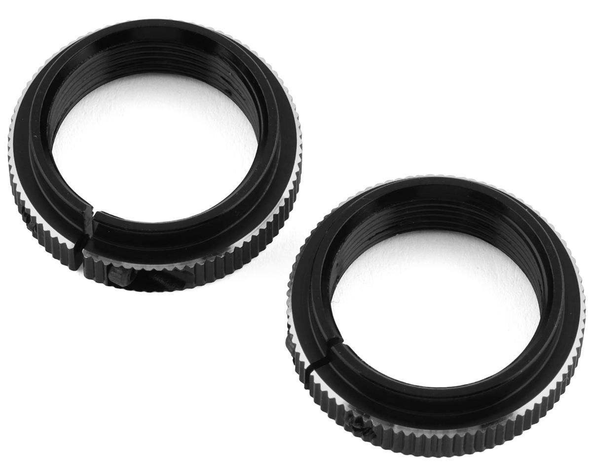 Hot Racing Aluminum Clamping Shock Collars for Traxxas Maxx (Black) (2)