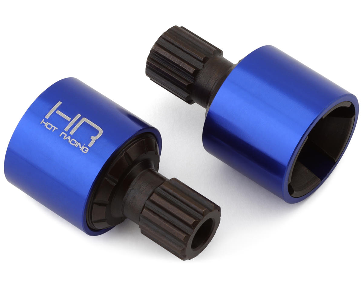 Hot Racing Chrome Steel 4-Slot Drive Cups for Traxxas XRT (2)