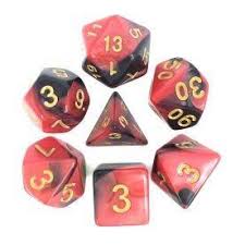 HDB-03: Blend - Red/Black Poly Set (7)