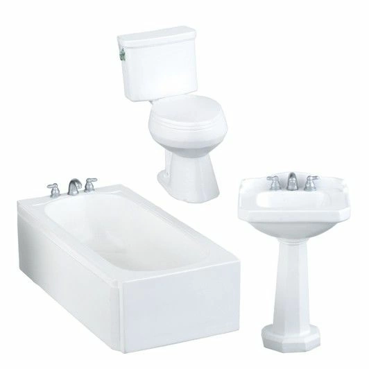 Modern White Bathroom Set