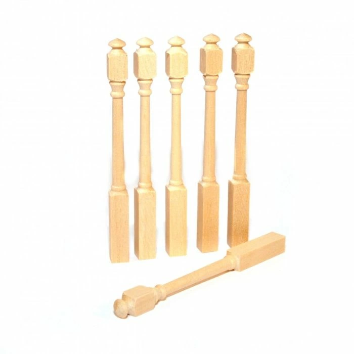 Thin Newel Posts, Pack of 6