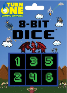Turn One: 8-bit Dice - Monochrome