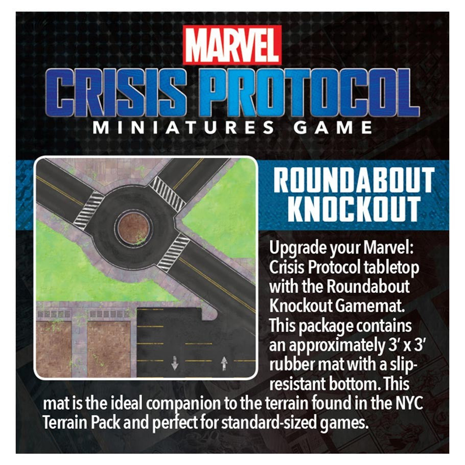 Marvel: Crisis Protocol (CA02) - Game Mat: Roundabout Knockout (See No