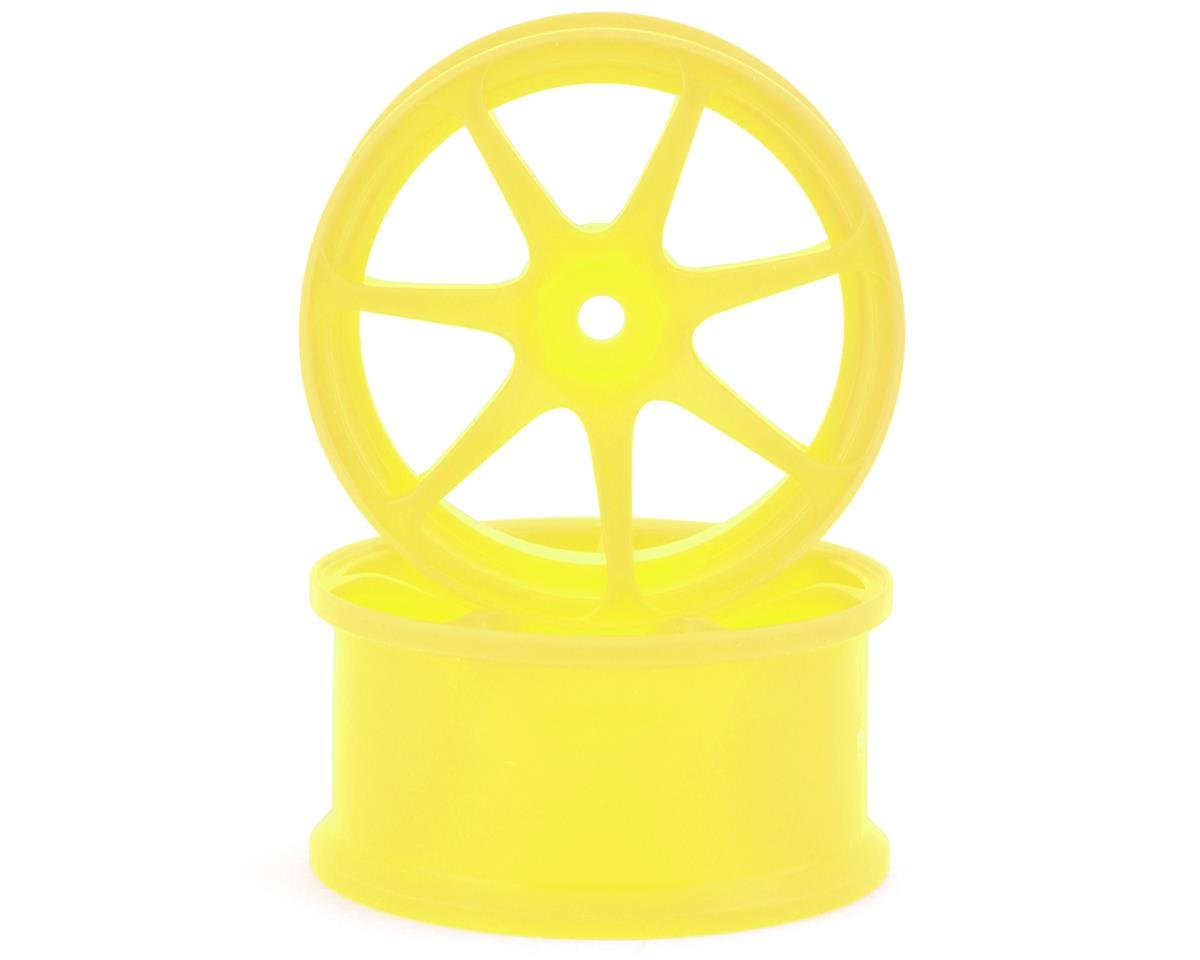 Integra AVS Model T7 High Traction Drift Wheel (Yellow) (2) (8mm Offset) w/12mm Hex