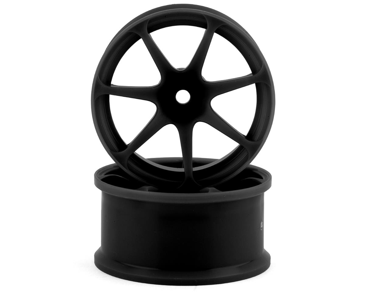 Integra AVS Model T7 Super High Traction Drift Wheel (Black) (2) (8mm Offset) w/12mm Hex