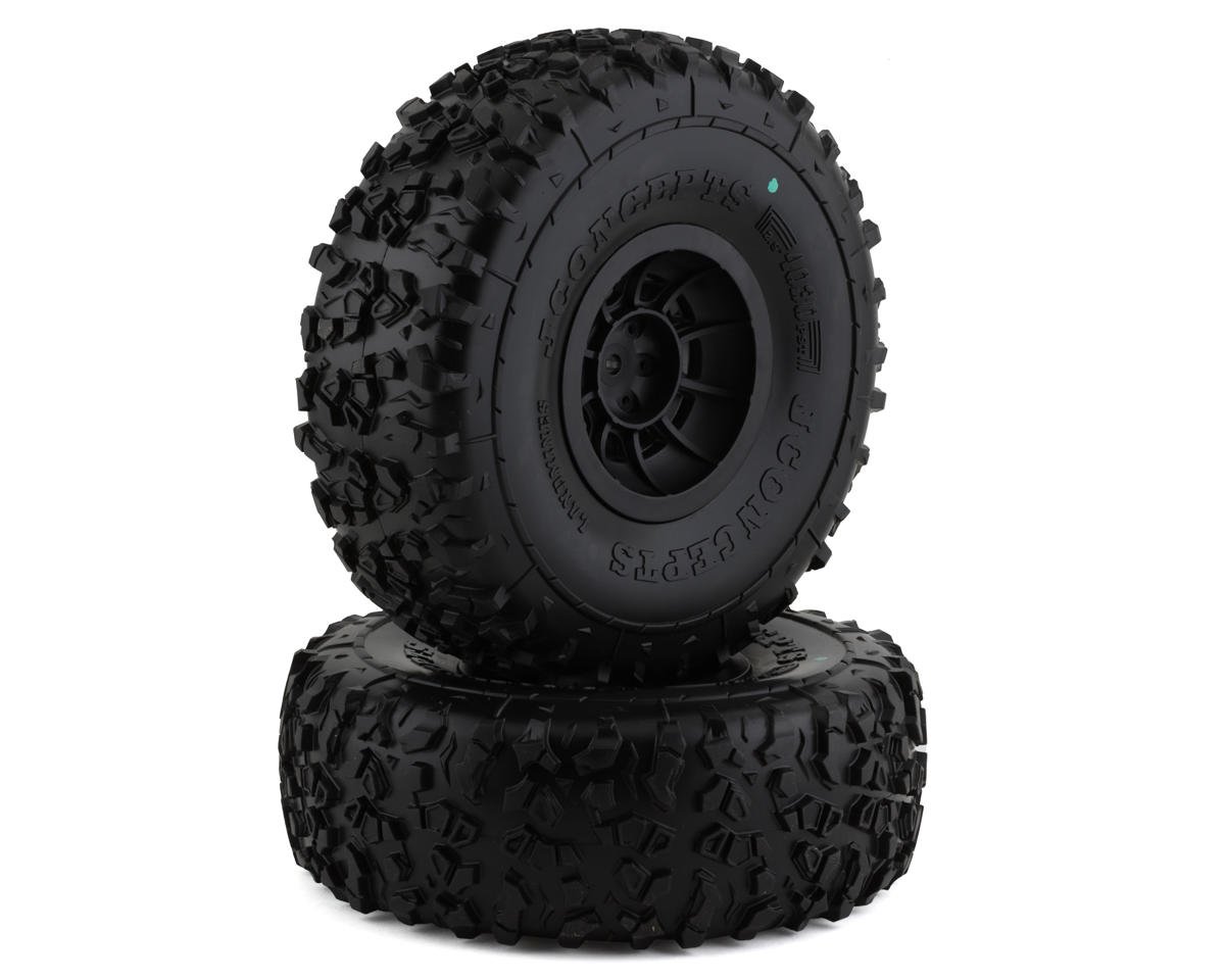 JConcepts Landmines 2.9" Pre-Mounted Tires w/Hazard Wheel (2) (Green)