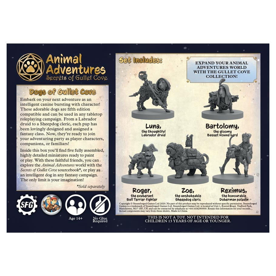 Animal Adventures RPG: Secrets of Gullet Cove - Dogs of Gullets Cove M