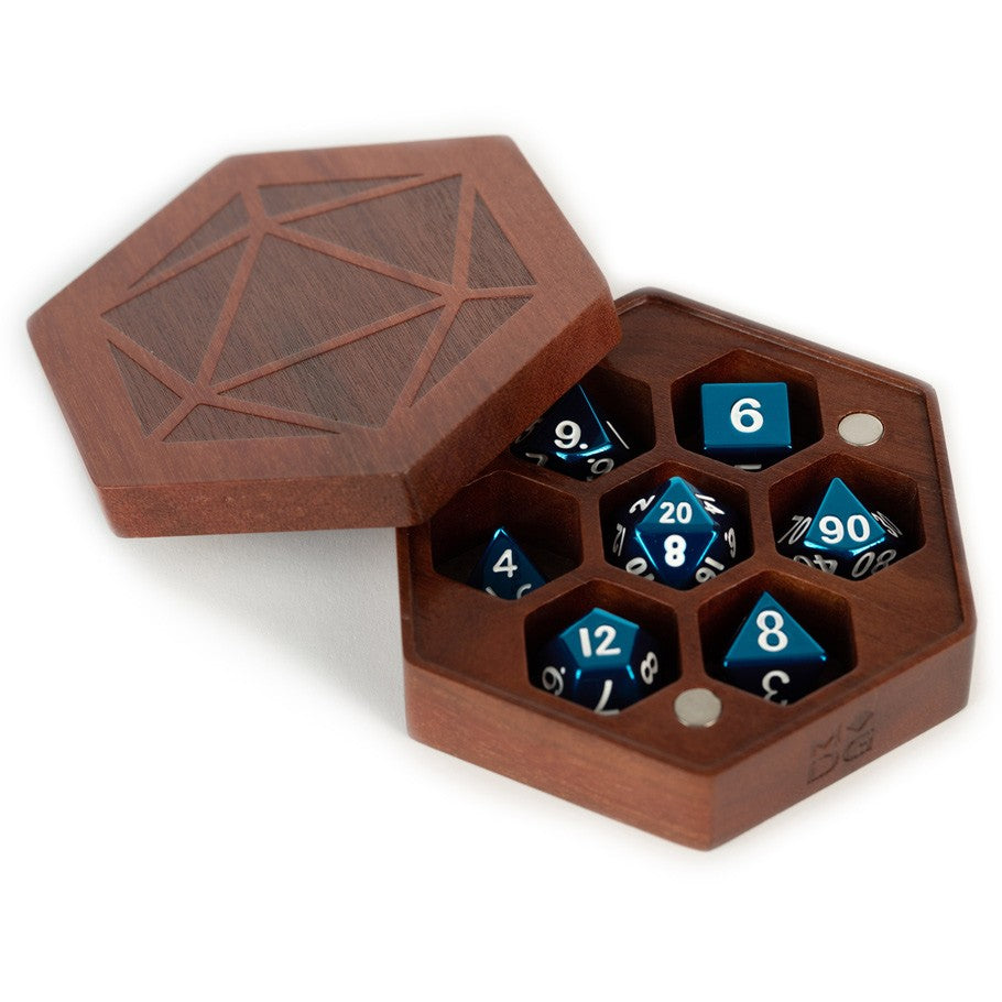 MDG: Dice Case - Wooden Hex Chest: Purple Heart