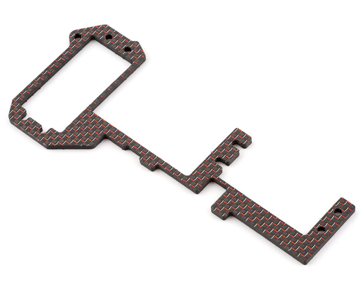 J&T Bearing Co. D819 "Silk Weave" Carbon Fiber Radio Tray Stiffener (Red)
