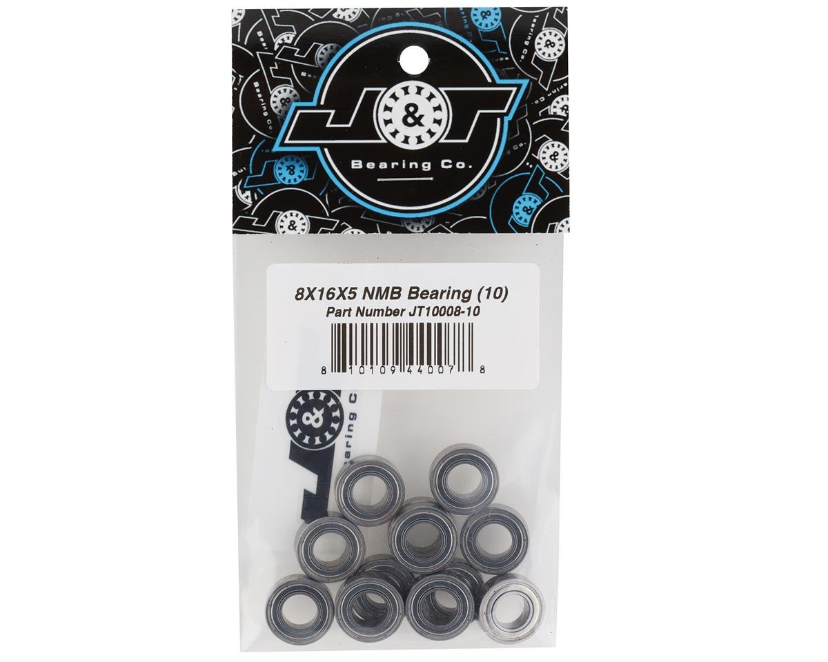 J&T Bearing Co. 8x16x5mm NMB Bearing (10)