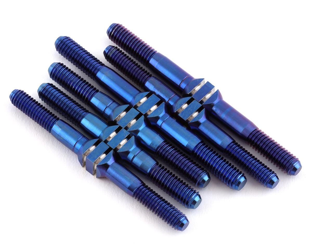 J&T Bearing Co. TLR 8IGHT-X Titanium "Milled" Turnbuckle Kit (Blue)