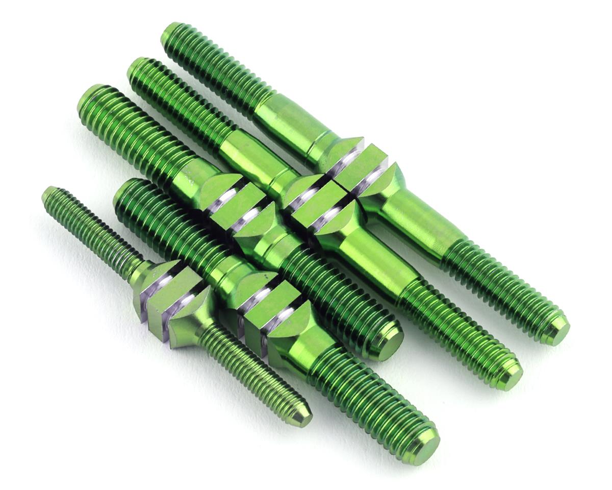 J&T Bearing Co. Mugen MBX8/MBX8R Titanium "Milled" Turnbuckle Kit (Green)